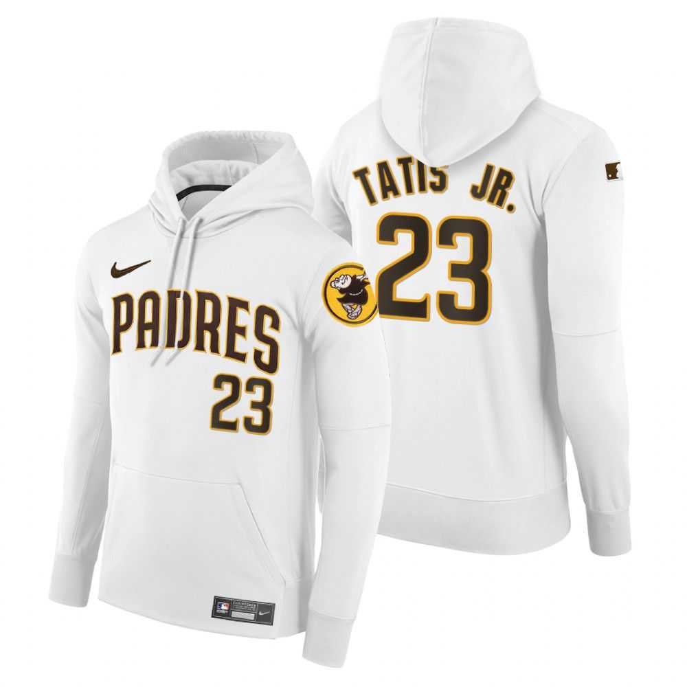 Men Pittsburgh Pirates 23 Tatis jr white home hoodie 2021 MLB Nike Jerseys